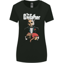 The Cat Father Funny Parody Womens Wider Cut T-Shirt Black