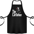 The Cat Father Parody Kitten Lover Animal Cotton Apron 100% Organic Black