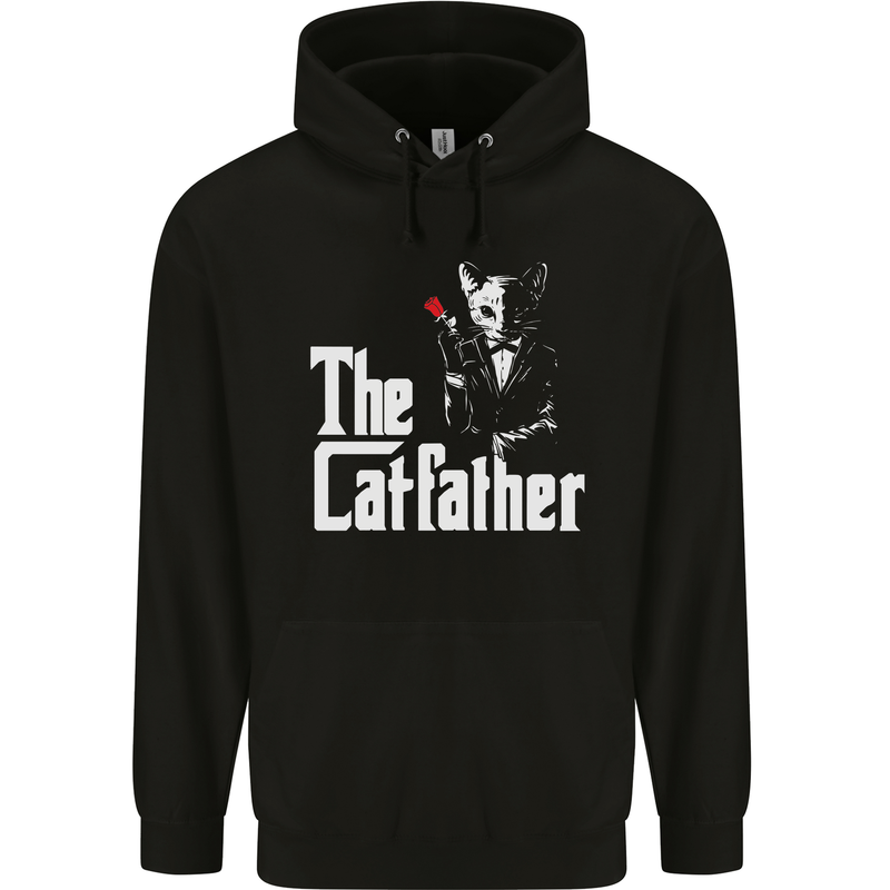 The Cat Father Parody Kitten Lover Animal Mens 80% Cotton Hoodie Black