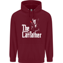 The Cat Father Parody Kitten Lover Animal Mens 80% Cotton Hoodie Maroon
