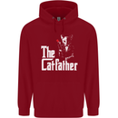 The Cat Father Parody Kitten Lover Animal Mens 80% Cotton Hoodie Red
