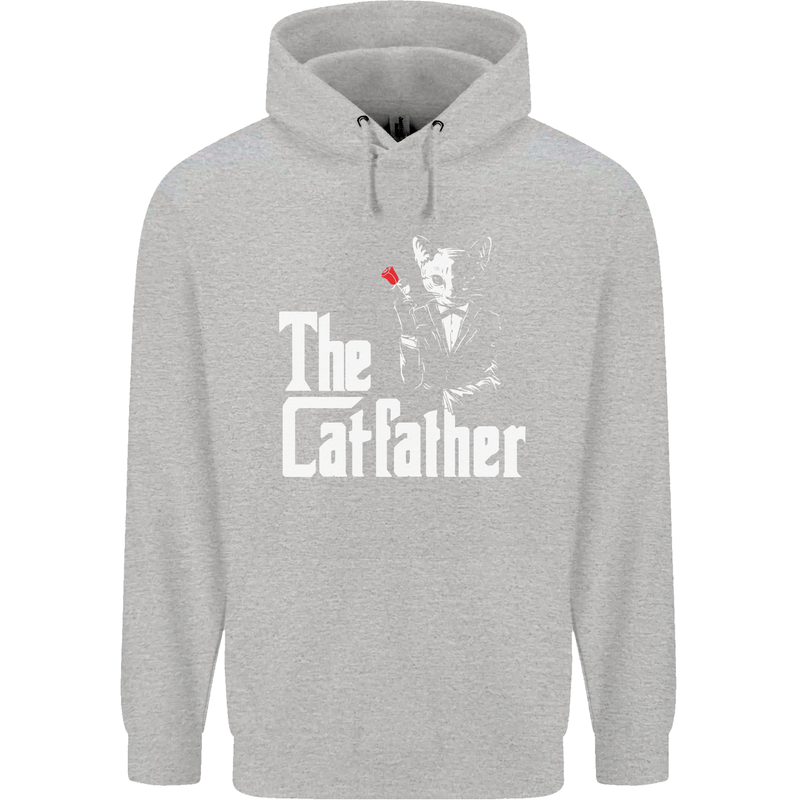 The Cat Father Parody Kitten Lover Animal Mens 80% Cotton Hoodie White
