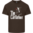 The Cat Father Parody Kitten Lover Animal Mens Cotton T-Shirt Tee Top Dark Chocolate