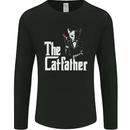 The Cat Father Parody Kitten Lover Animal Mens Long Sleeve T-Shirt Black