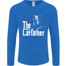 The Cat Father Parody Kitten Lover Animal Mens Long Sleeve T-Shirt Royal Blue