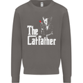 The Cat Father Parody Kitten Lover Animal Mens Sweatshirt Jumper Charcoal