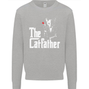 The Cat Father Parody Kitten Lover Animal Mens Sweatshirt Jumper White