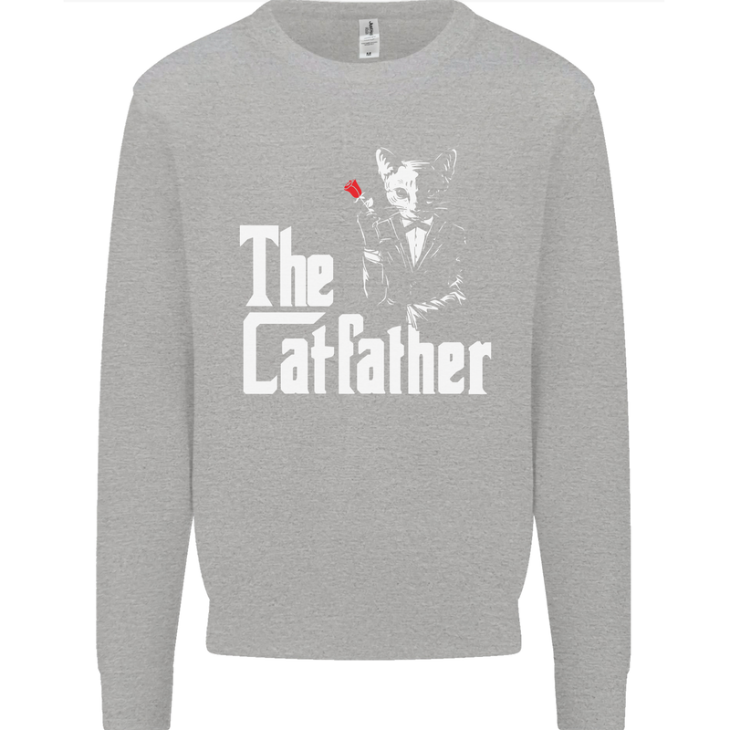 The Cat Father Parody Kitten Lover Animal Mens Sweatshirt Jumper White