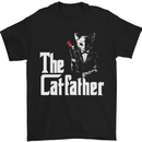 The Cat Father Parody Kitten Lover Animal Mens T-Shirt Cotton Gildan Black