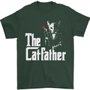 The Cat Father Parody Kitten Lover Animal Mens T-Shirt Cotton Gildan Forest Green