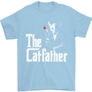 The Cat Father Parody Kitten Lover Animal Mens T-Shirt Cotton Gildan Light Blue