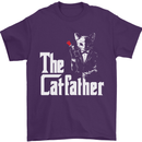 The Cat Father Parody Kitten Lover Animal Mens T-Shirt Cotton Gildan Purple