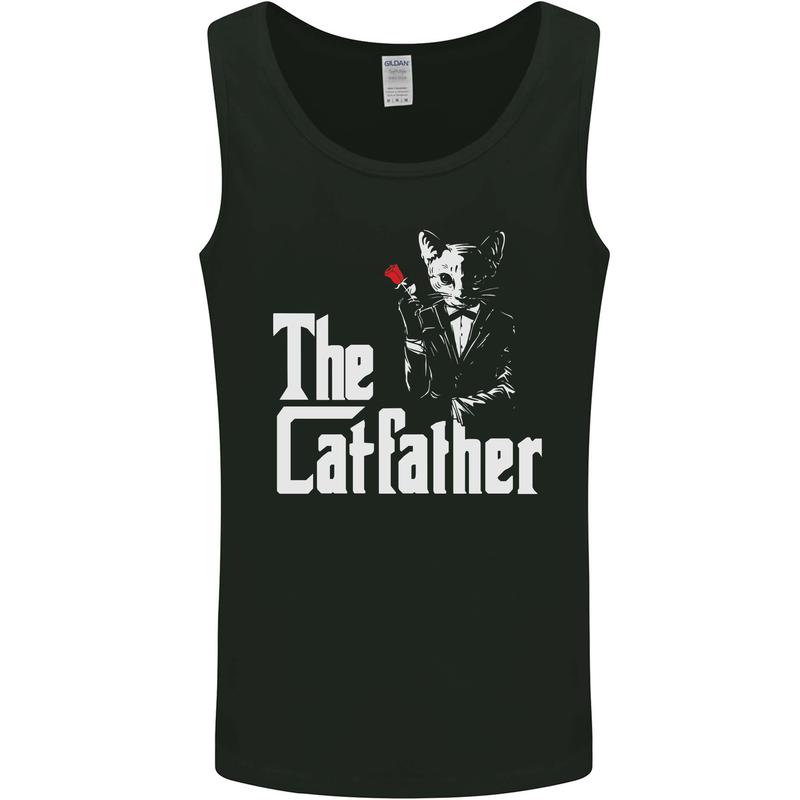 The Cat Father Parody Kitten Lover Animal Mens Vest Tank Top Black