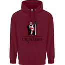 The Cusader Knights Templar St Georges Day Childrens Kids Hoodie Maroon