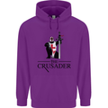 The Cusader Knights Templar St Georges Day Childrens Kids Hoodie Purple
