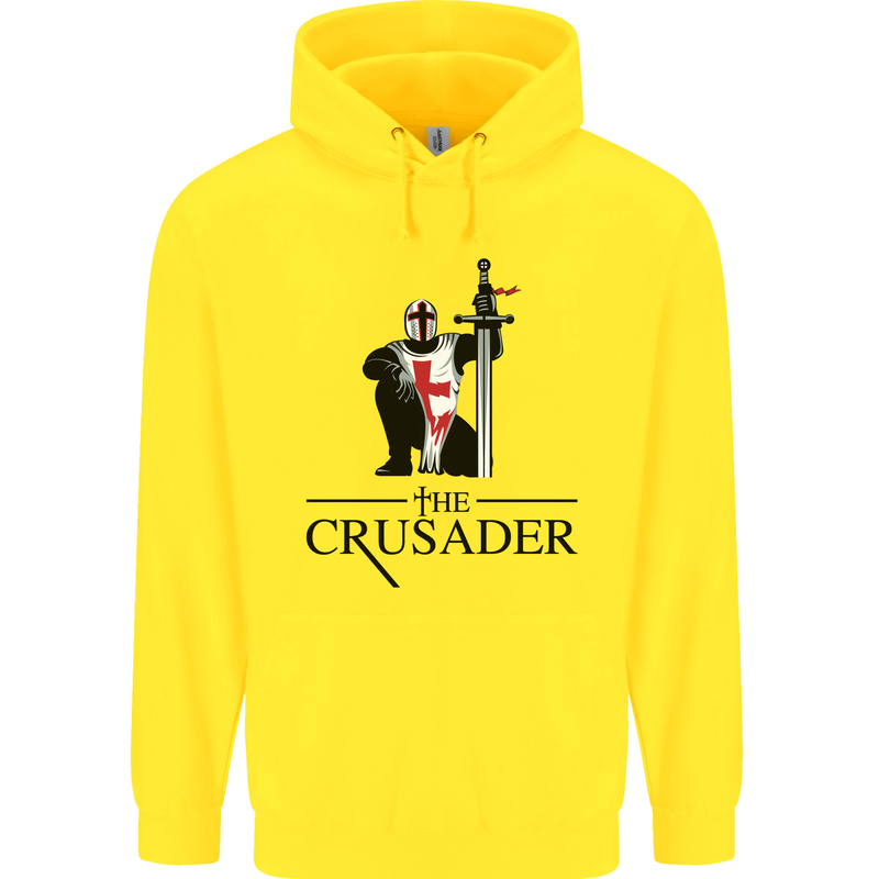 The Cusader Knights Templar St Georges Day Childrens Kids Hoodie Yellow