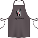 The Cusader Knights Templar St Georges Day Cotton Apron 100% Organic Dark Grey