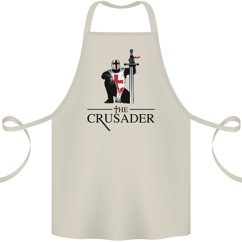 The Cusader Knights Templar St Georges Day Cotton Apron 100% Organic Natural