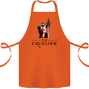 The Cusader Knights Templar St Georges Day Cotton Apron 100% Organic Orange