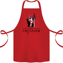 The Cusader Knights Templar St Georges Day Cotton Apron 100% Organic Red