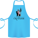 The Cusader Knights Templar St Georges Day Cotton Apron 100% Organic Turquoise