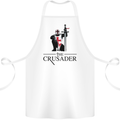 The Cusader Knights Templar St Georges Day Cotton Apron 100% Organic White