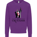 The Cusader Knights Templar St Georges Day Kids Sweatshirt Jumper Purple