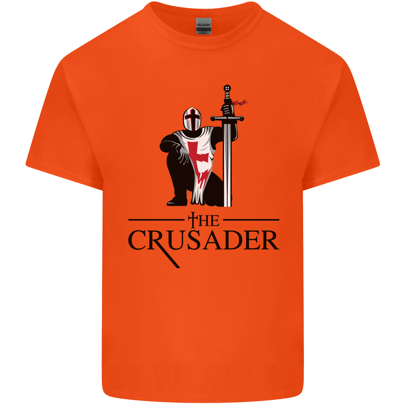 The Cusader Knights Templar St Georges Day Kids T-Shirt Childrens Orange