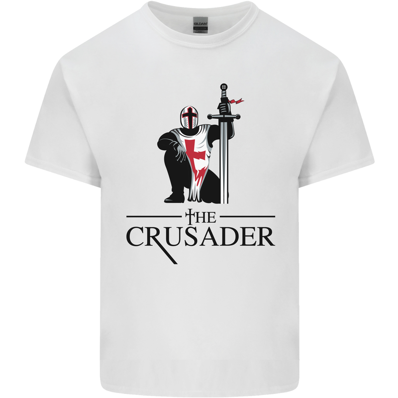 The Cusader Knights Templar St Georges Day Kids T-Shirt Childrens White