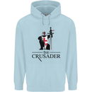 The Cusader Knights Templar St Georges Day Mens 80% Cotton Hoodie Light Blue
