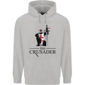 The Cusader Knights Templar St Georges Day Mens 80% Cotton Hoodie Sports Grey