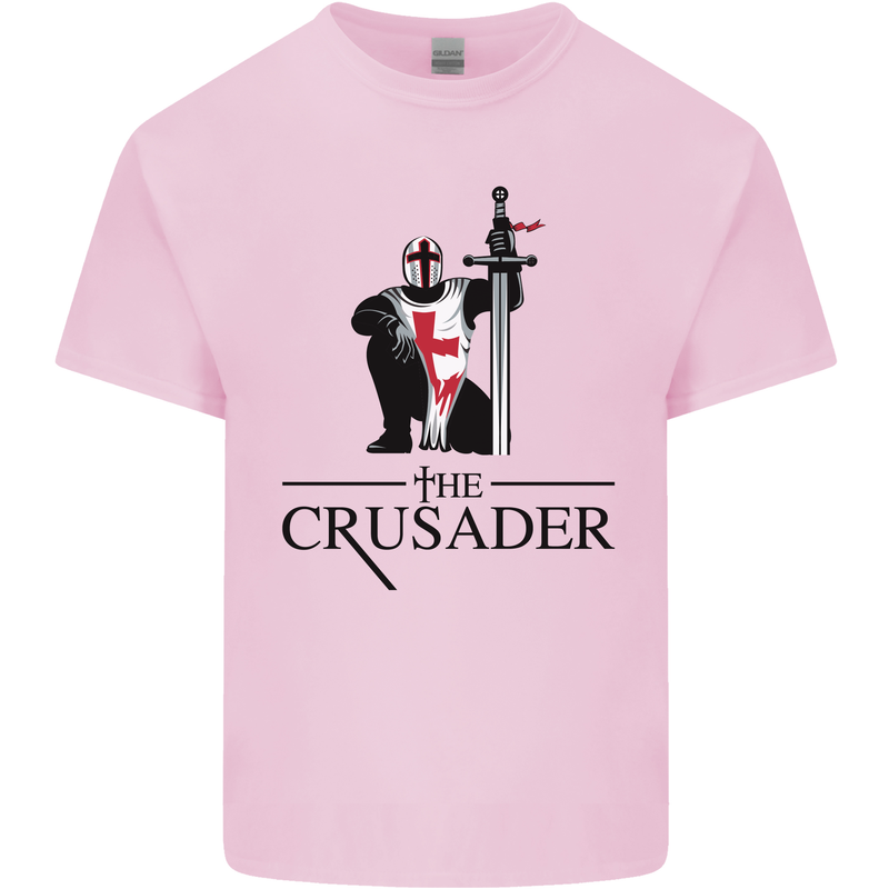 The Cusader Knights Templar St Georges Day Mens Cotton T-Shirt Tee Top Light Pink