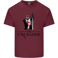 The Cusader Knights Templar St Georges Day Mens Cotton T-Shirt Tee Top Maroon