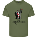 The Cusader Knights Templar St Georges Day Mens Cotton T-Shirt Tee Top Military Green