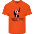 The Cusader Knights Templar St Georges Day Mens Cotton T-Shirt Tee Top Orange