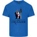 The Cusader Knights Templar St Georges Day Mens Cotton T-Shirt Tee Top Royal Blue