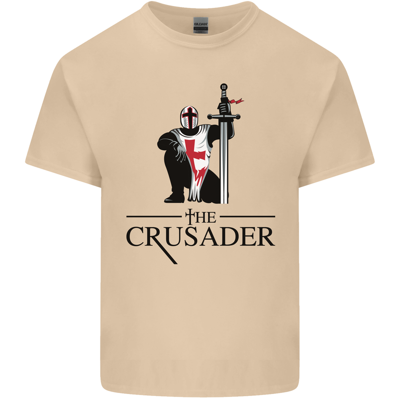 The Cusader Knights Templar St Georges Day Mens Cotton T-Shirt Tee Top Sand