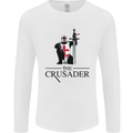 The Cusader Knights Templar St Georges Day Mens Long Sleeve T-Shirt White
