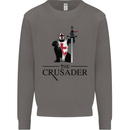 The Cusader Knights Templar St Georges Day Mens Sweatshirt Jumper Charcoal