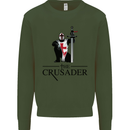 The Cusader Knights Templar St Georges Day Mens Sweatshirt Jumper Forest Green