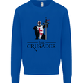 The Cusader Knights Templar St Georges Day Mens Sweatshirt Jumper Royal Blue