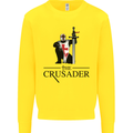 The Cusader Knights Templar St Georges Day Mens Sweatshirt Jumper Yellow