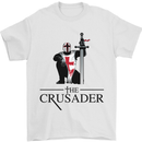 The Cusader Knights Templar St Georges Day Mens T-Shirt Cotton Gildan White