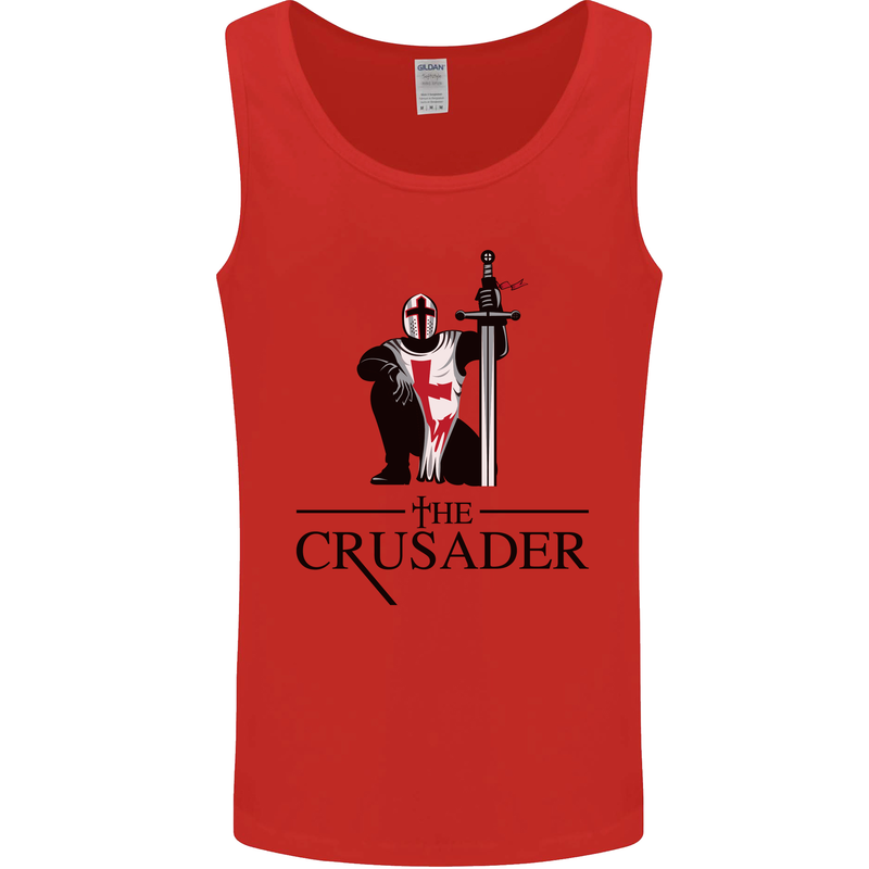 The Cusader Knights Templar St Georges Day Mens Vest Tank Top Red