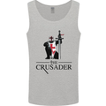 The Cusader Knights Templar St Georges Day Mens Vest Tank Top Sports Grey