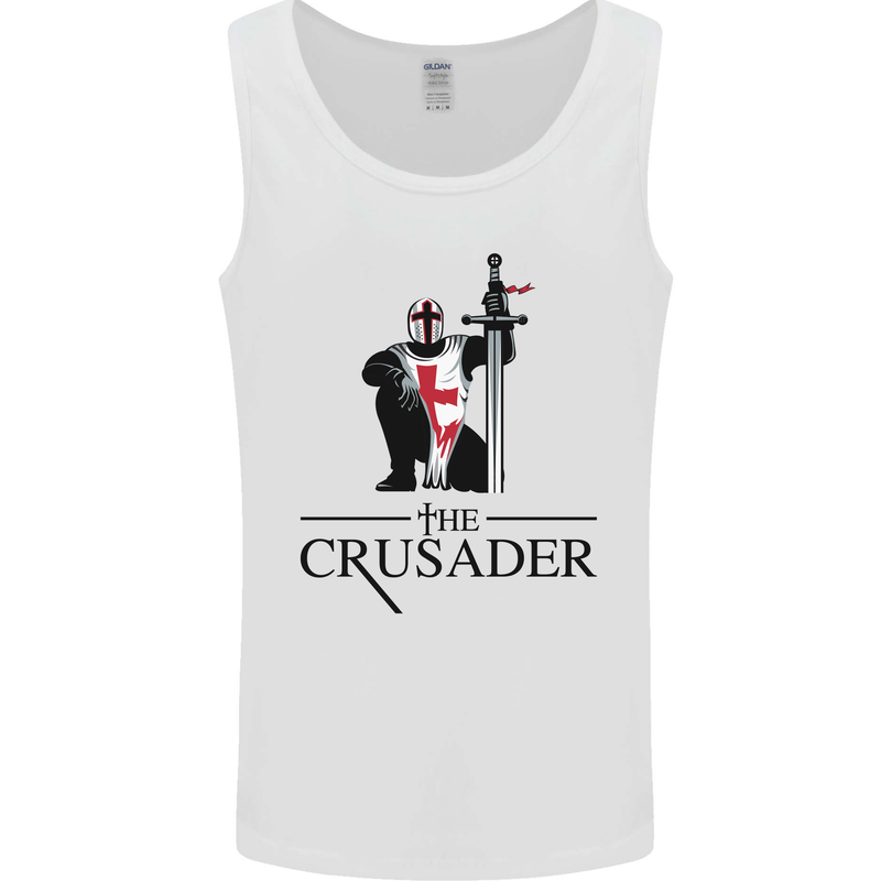 The Cusader Knights Templar St Georges Day Mens Vest Tank Top White