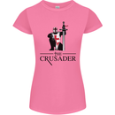 The Cusader Knights Templar St Georges Day Womens Petite Cut T-Shirt Azalea