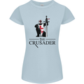 The Cusader Knights Templar St Georges Day Womens Petite Cut T-Shirt Light Blue