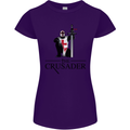 The Cusader Knights Templar St Georges Day Womens Petite Cut T-Shirt Purple