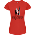 The Cusader Knights Templar St Georges Day Womens Petite Cut T-Shirt Red